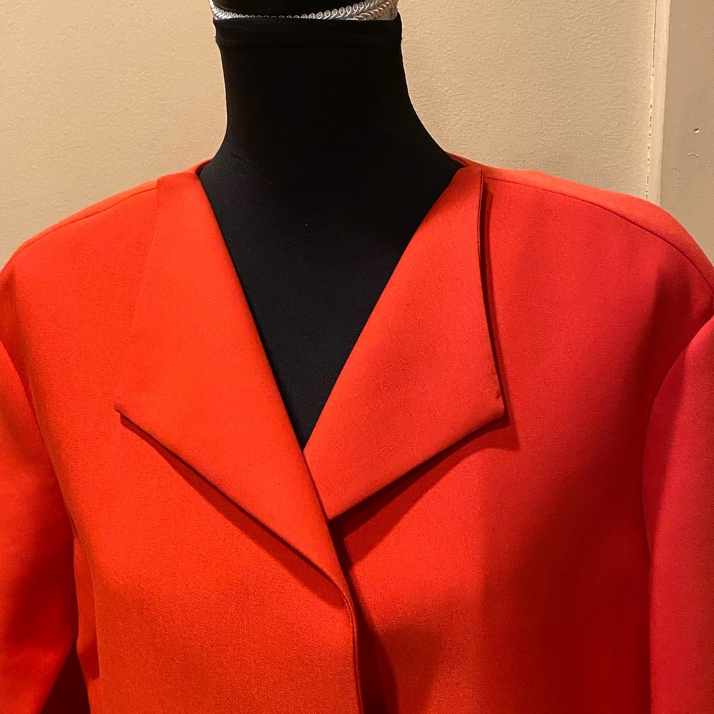 Lafayette 148 Red Buttonless Jacket. Excellent! - image 3